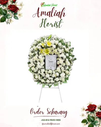Krans Bunga Duka Cita di Jalupangmulya